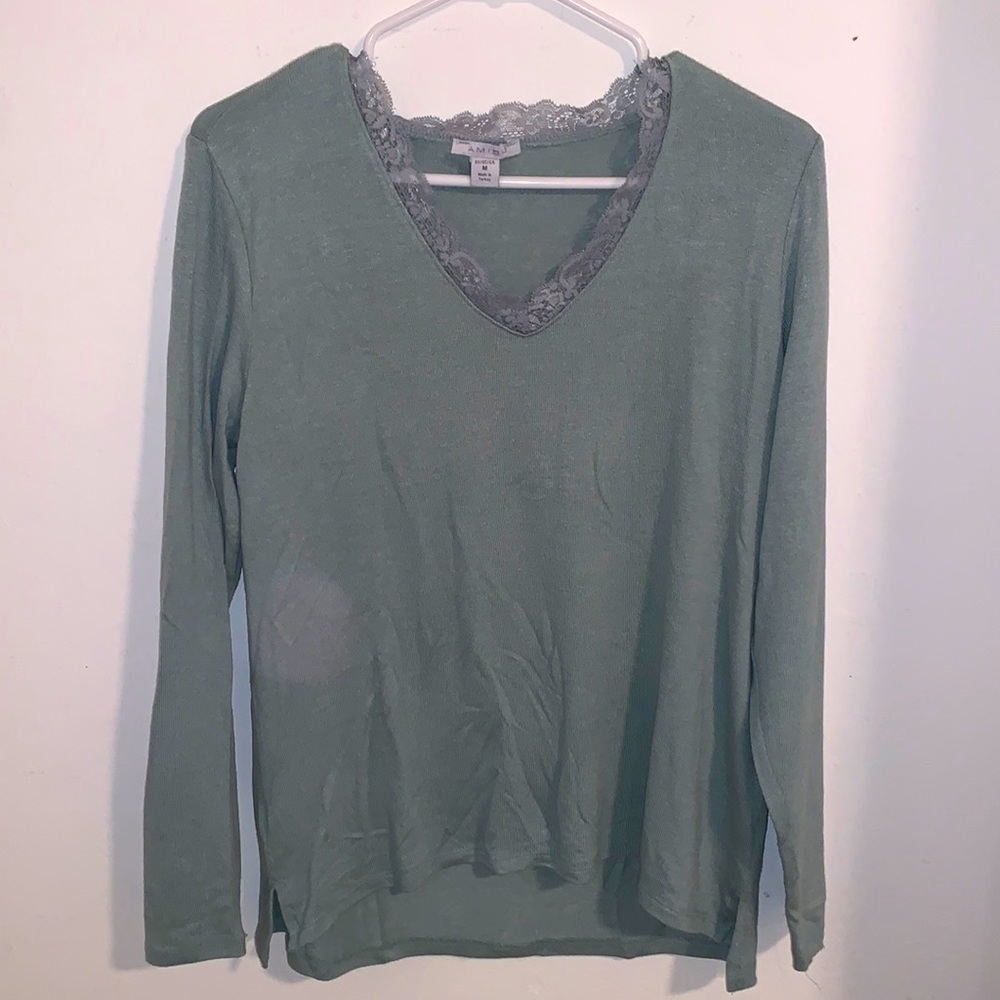 Light/Mint Green Knit New Yorker Sweater